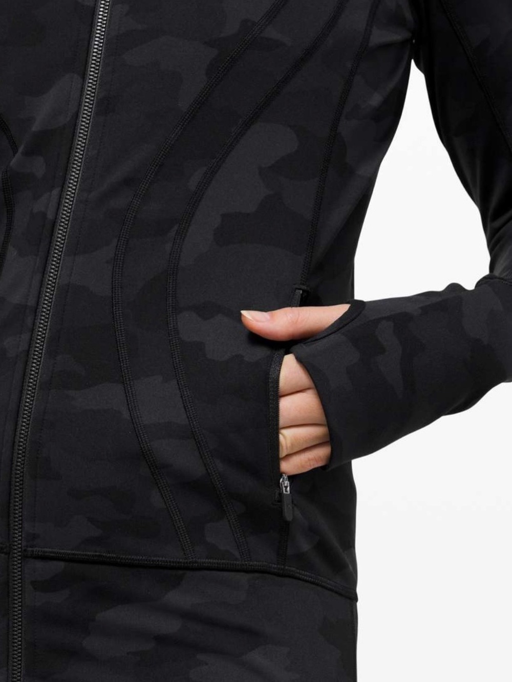 Lululemon In Stride Jacket Camo size 8 Athleisure Loungewear Activewear Gym - Picture 7 of 14